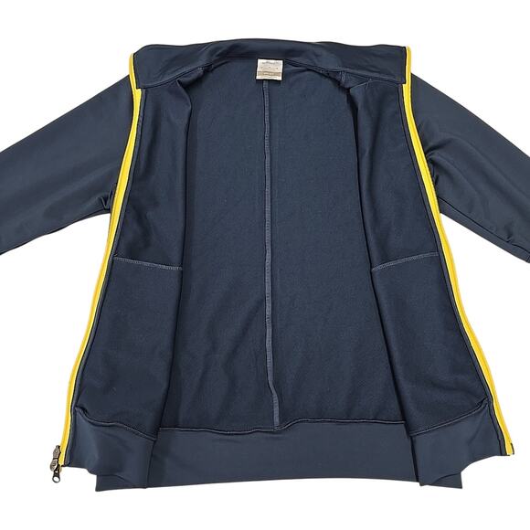 Nike Golf Womens Tour Performance Jacket Sz M Dri-Fit Full Zip Blue Yellow - Picture 3 of 8